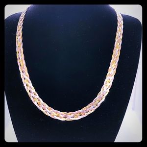 Vintage Italian Sterling Vermeil Necklace